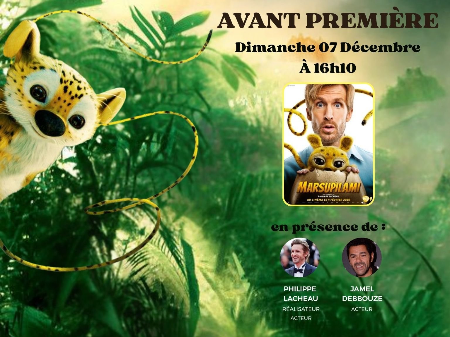 🐾 AVANT-PREMIÈRE – MARSUPILAMI 🐾