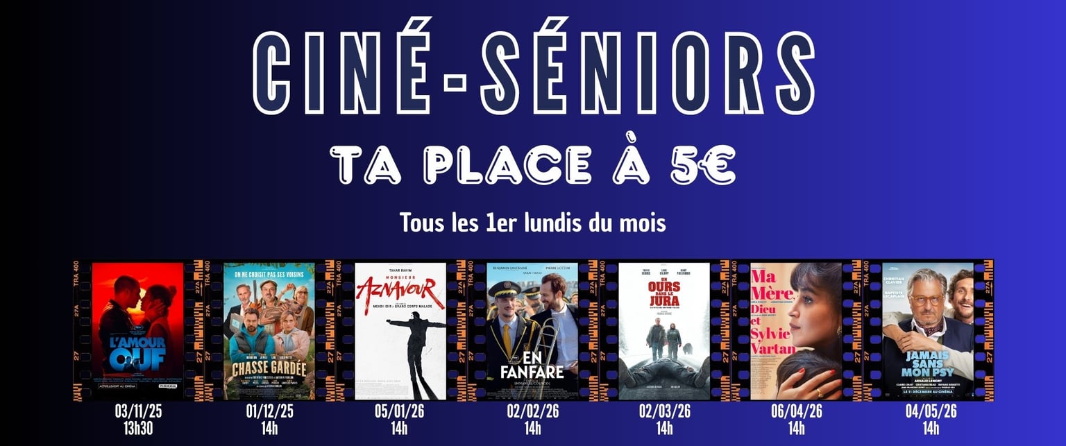 🧓 Séances Ciné-Séniors 🧓