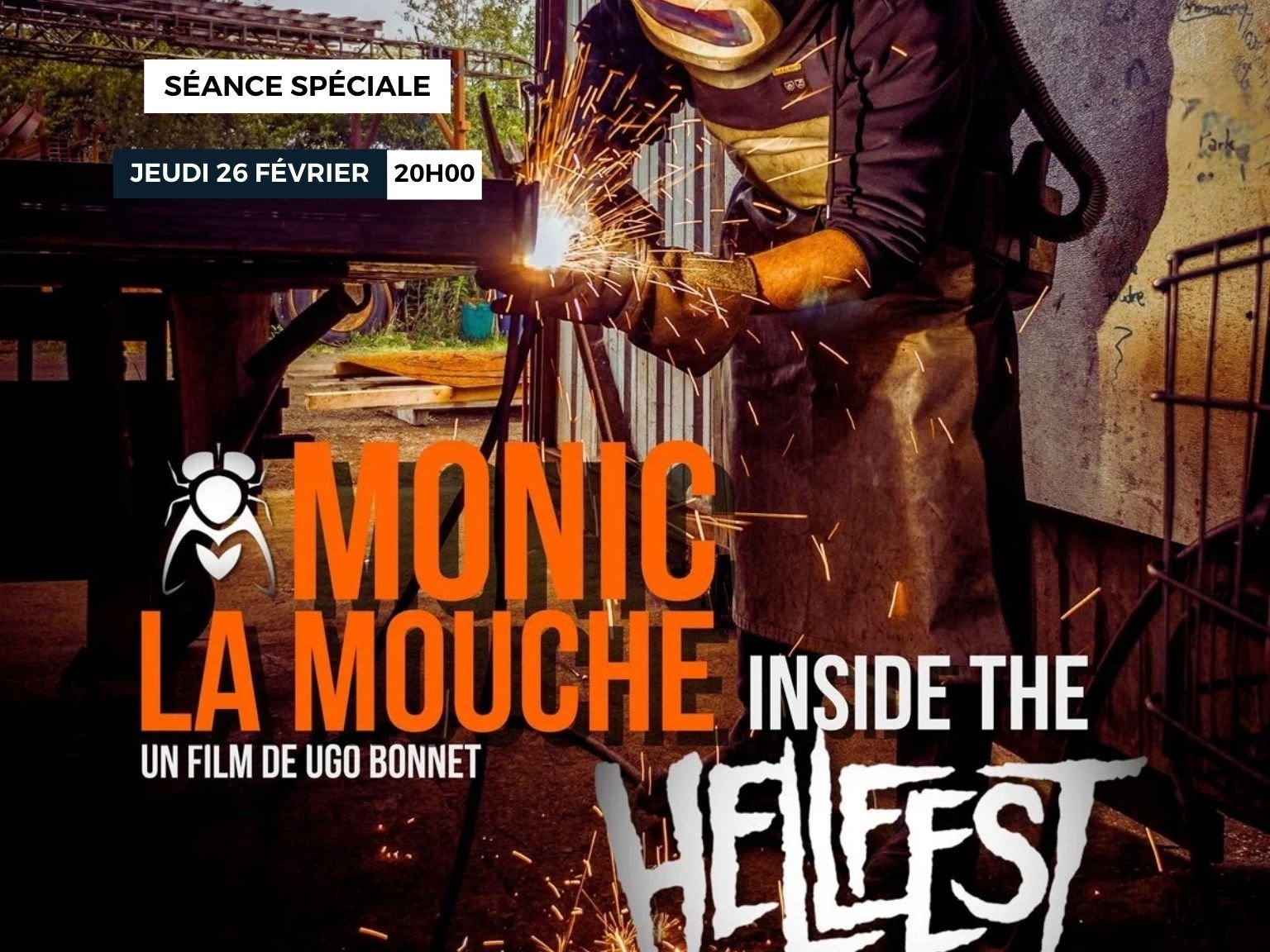 Monic La Mouche inside The Hellfest