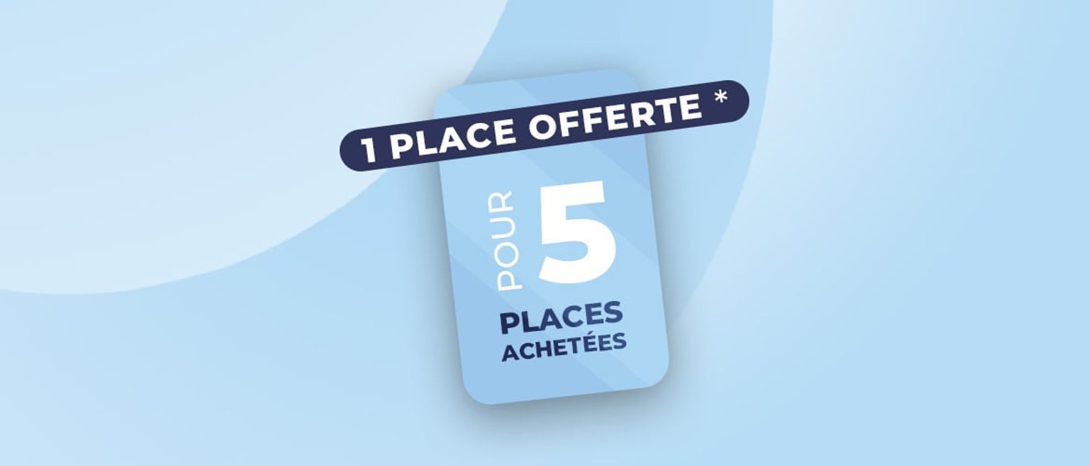 1,2,3 places offertes avec LE CLUB !