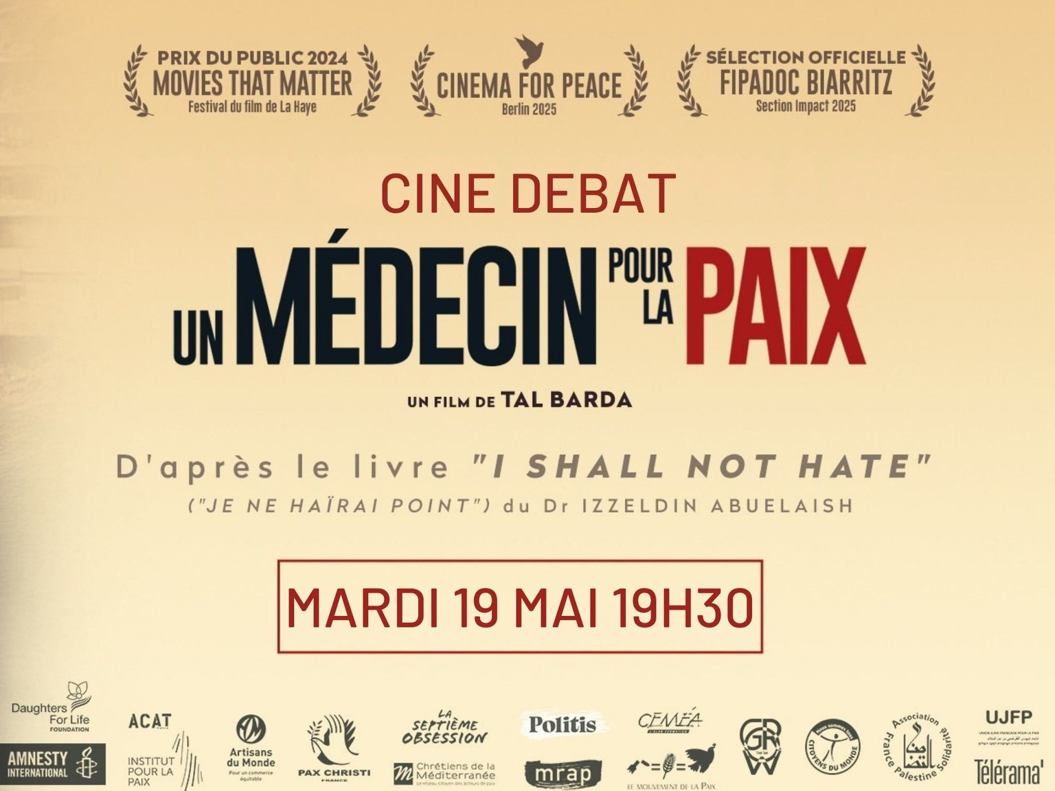 CINE DEBAT: Un médecin pour la paix