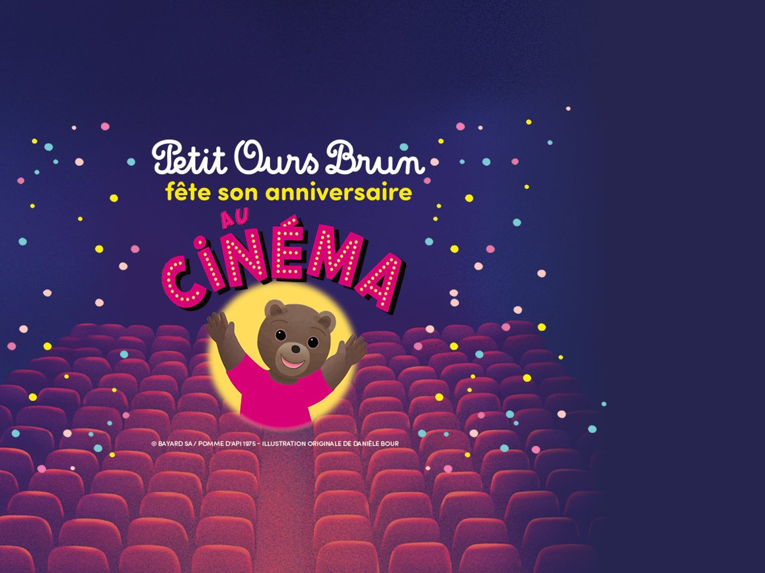 Petit ours Brun fête son anniversaire au cinéma