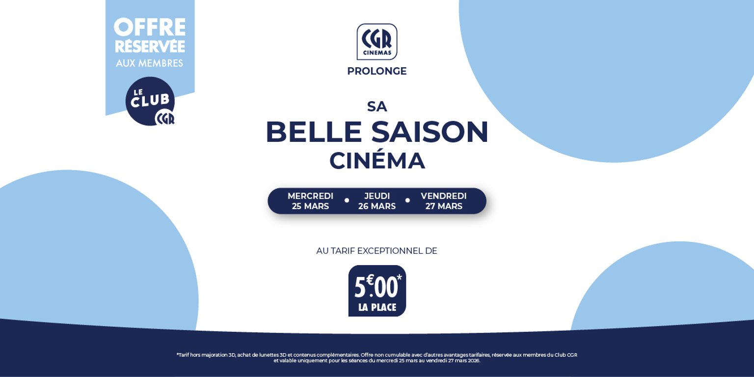 CGR prolonge sa belle saison cinéma !