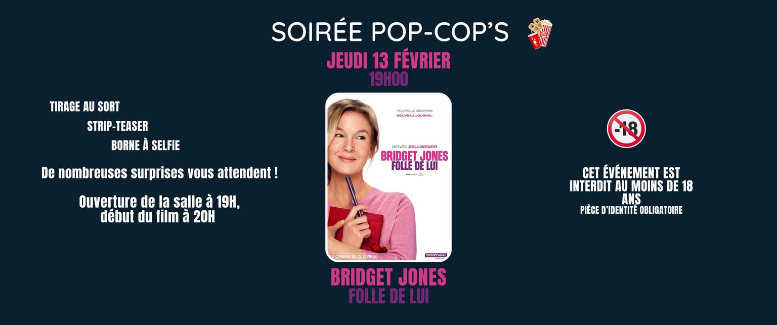 🩷 SOIRÉE POP-COP'S LE 13 FÉVRIER !