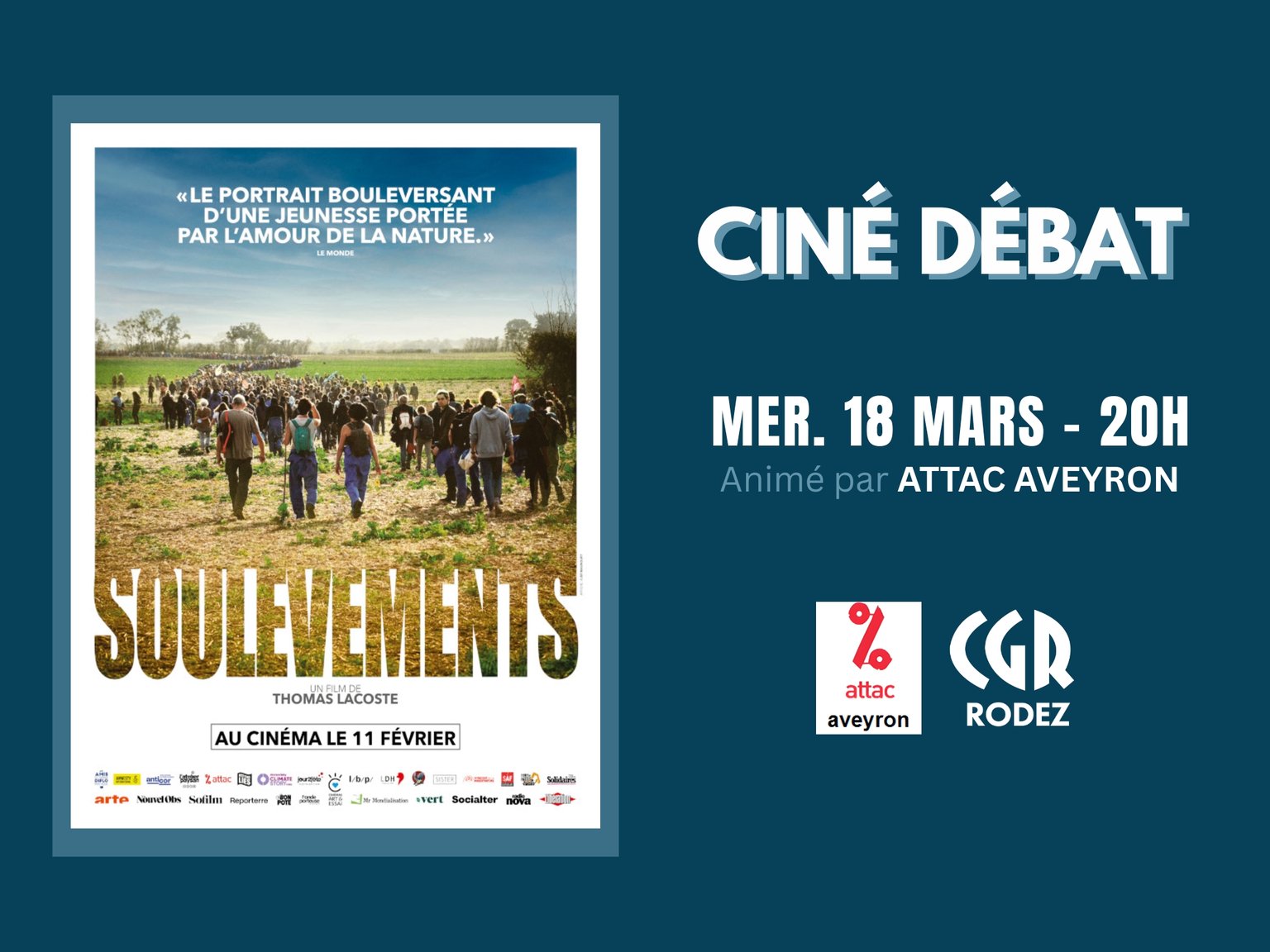 Ciné Débat - Soulèvements