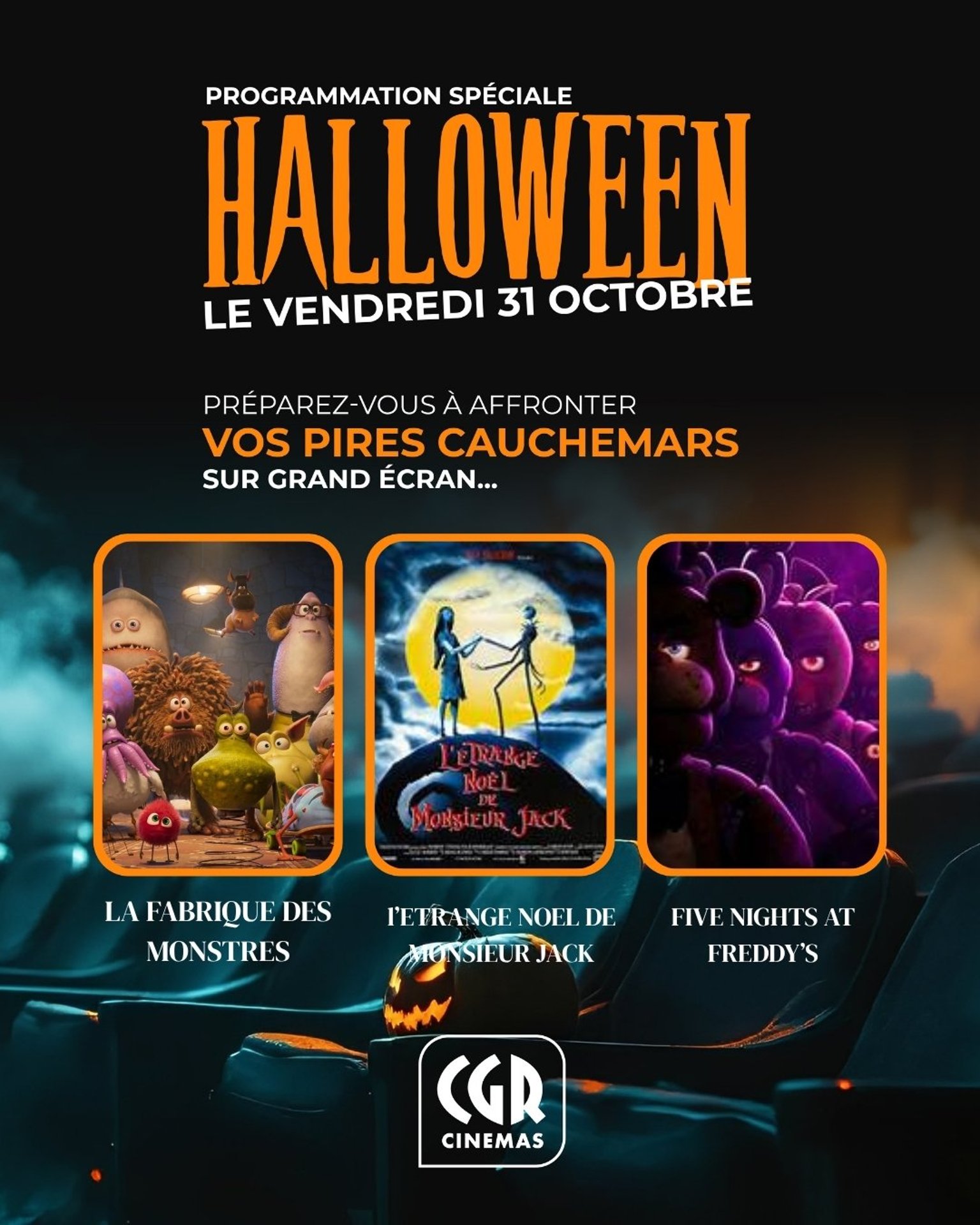 SEANCES SPECIALES HALLOWEEN !