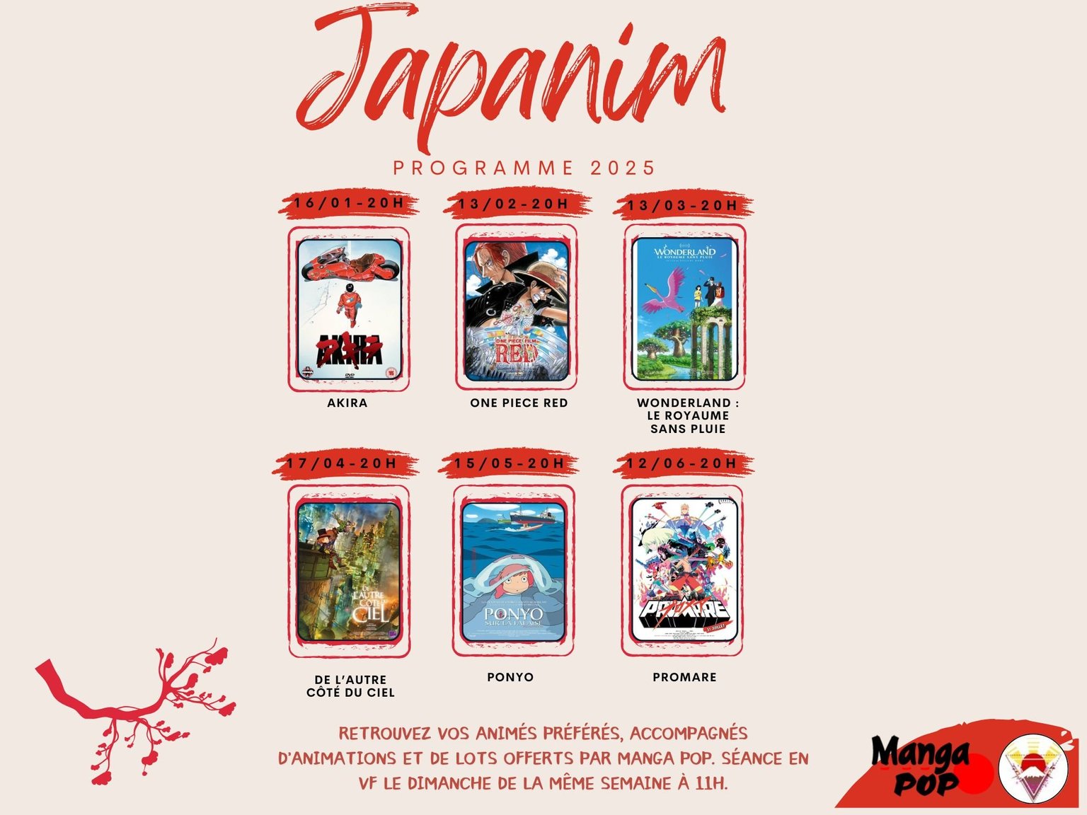 Programme Japanim 2024-2025