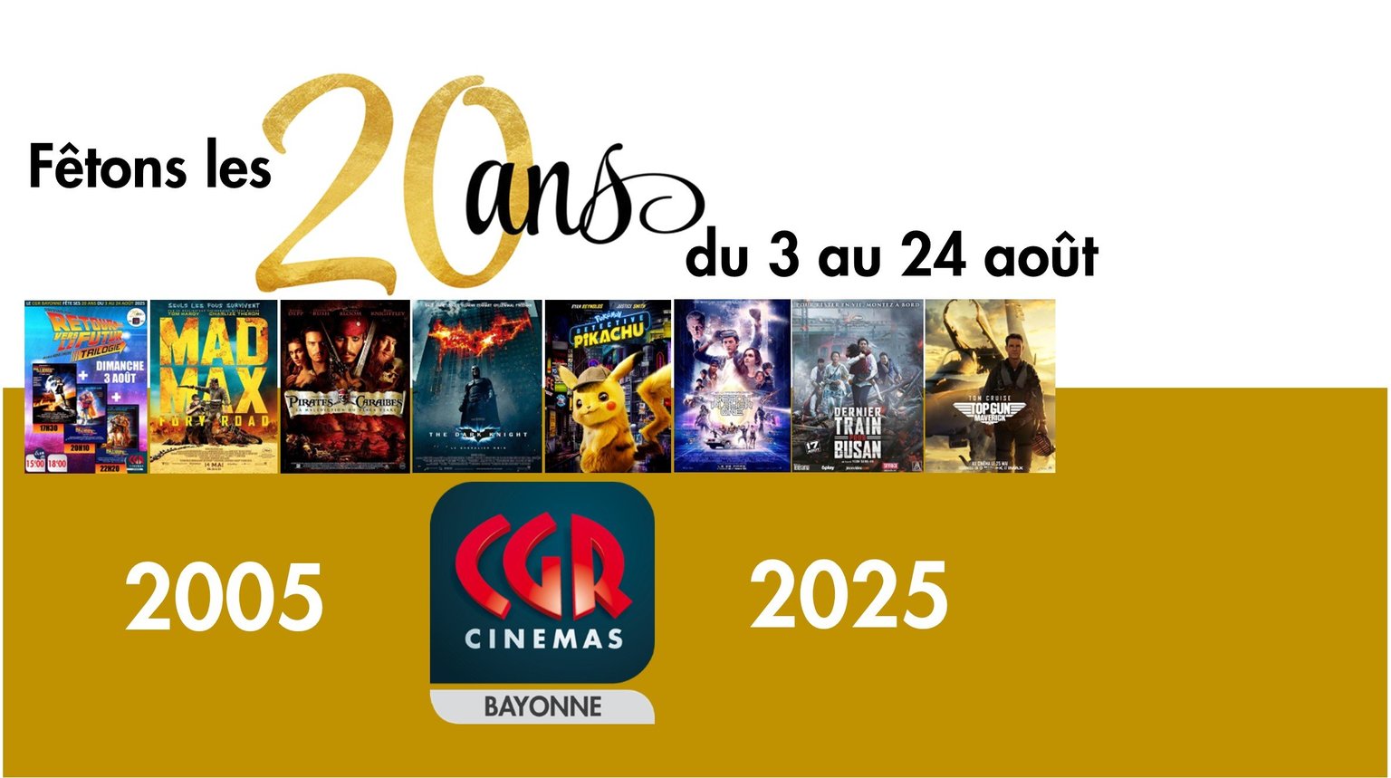 Fêtons les 20 ans du cinéma CGR Bayonne