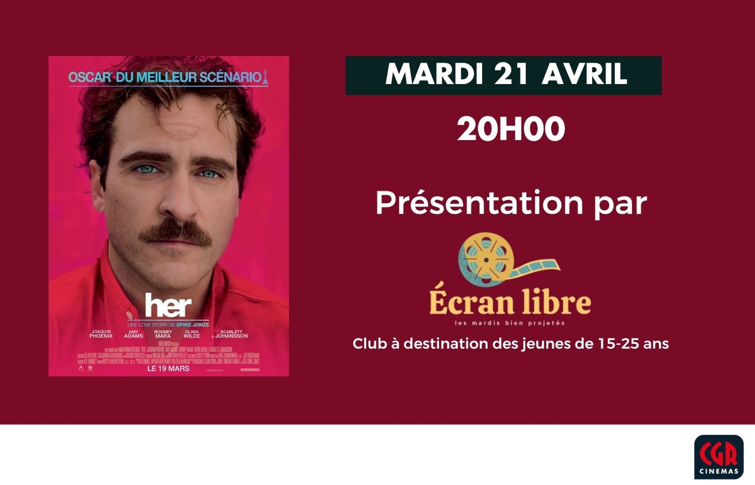 Séances Ecran Libre - Le ciné Club 15-25 ans