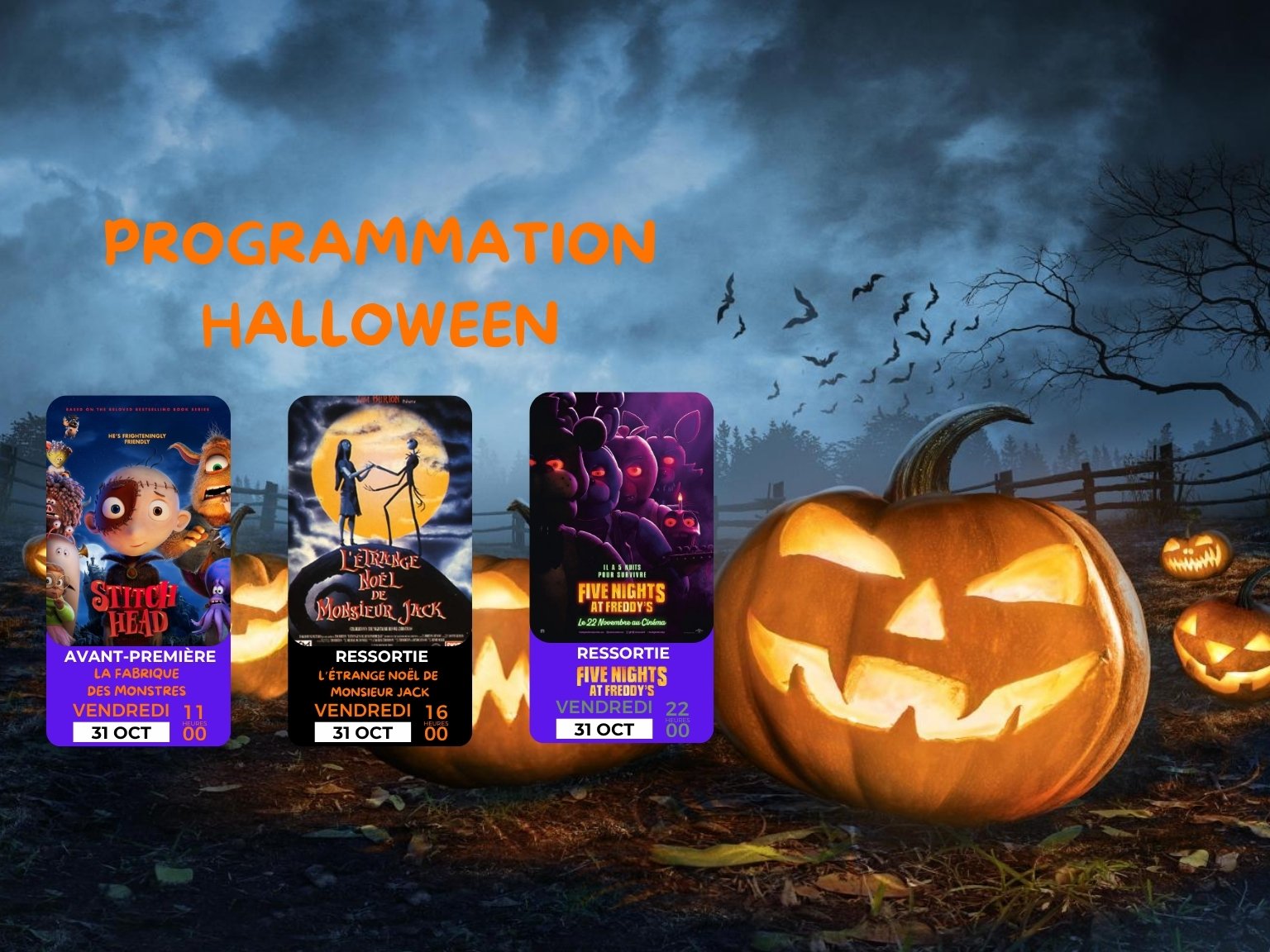🎃PROGRAMMATION HALLOWEEN🎃