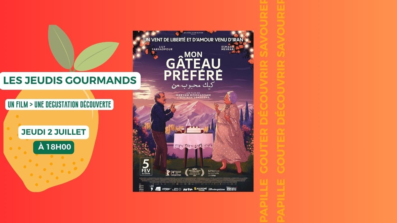 JEUDIS GOURMANDS: "MON GATEAU PRÉFÉRÉ"