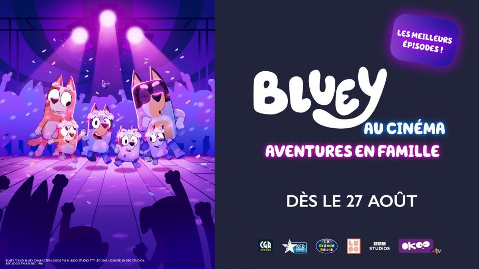 La célèbre Bluey arrive au cinéma à partir du 27 août !