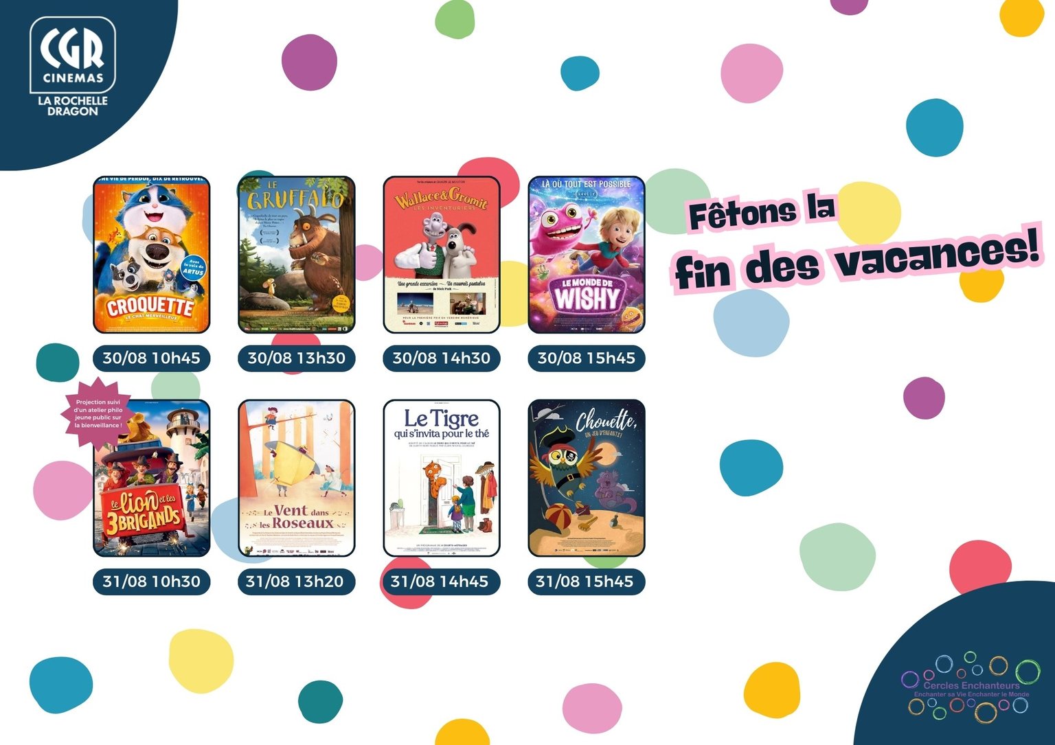 Fêtons la fin des vacances... au cinéma !