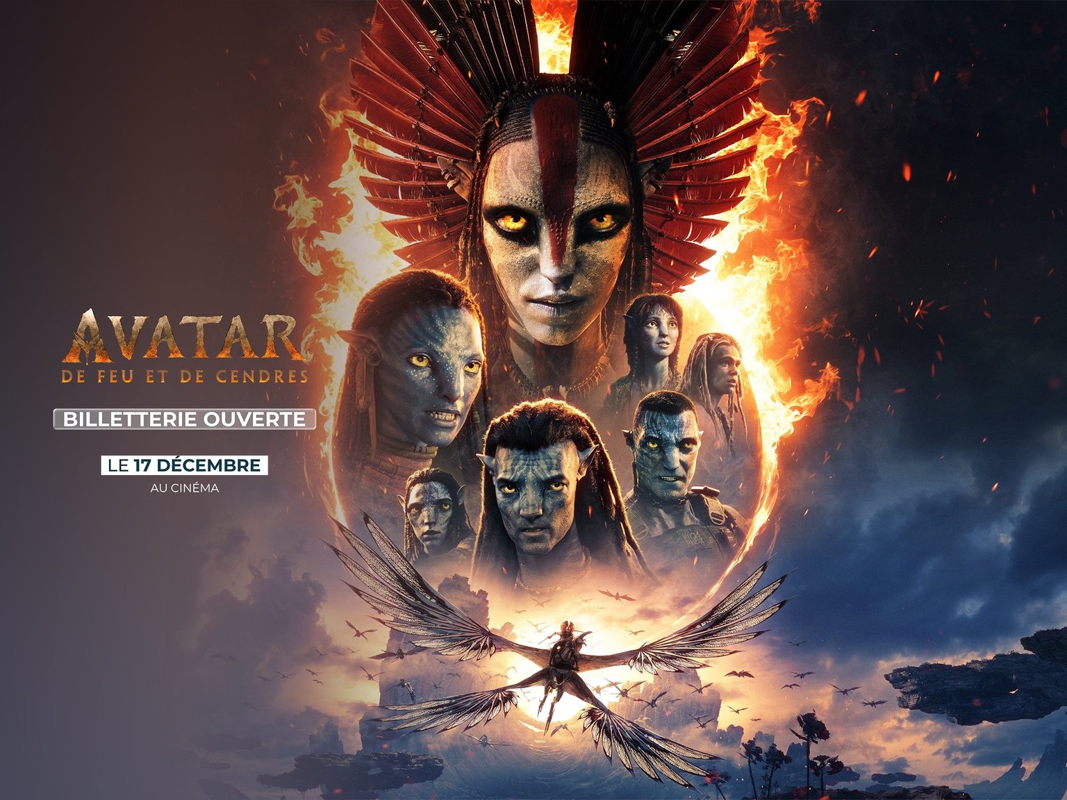 Avatar : de feu et de cendres : Billeterie ouverte