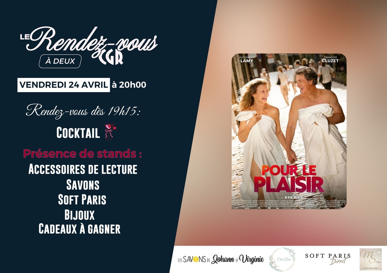 LE RENDEZ VOUS À DEUX : POUR LE PLAISIR 