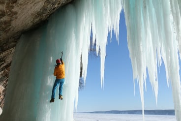 Ice Climbing in Pictured Rocks National Lakeshore