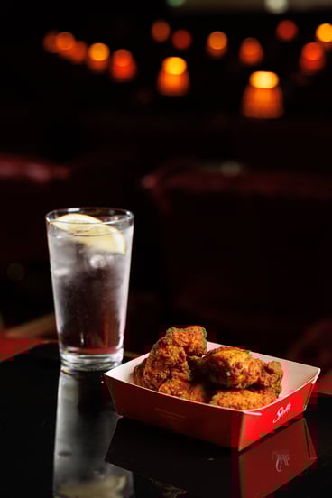 chicken tenders and sprite