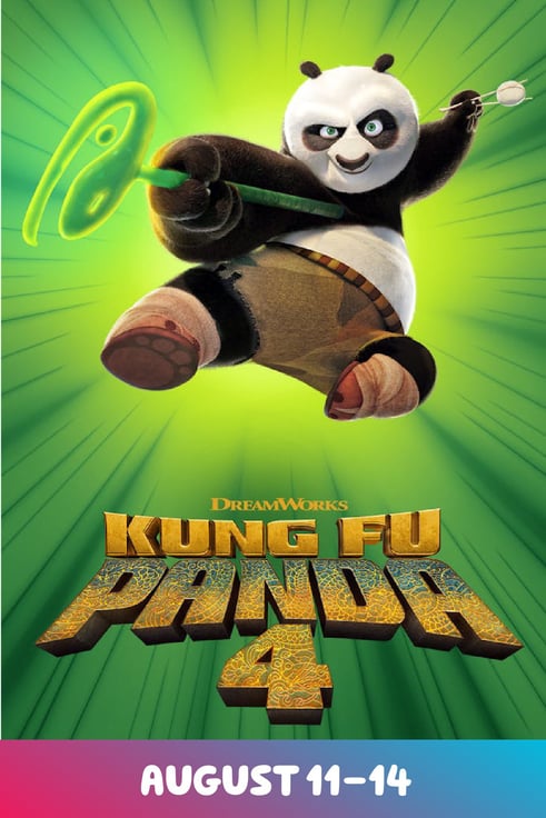 Kung Fu Panda 4 Kemps River Summer Series August 11-14