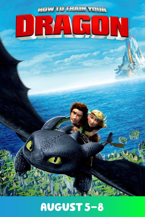 How to Train Your Dragon Kemps River Summer Series August 5-8