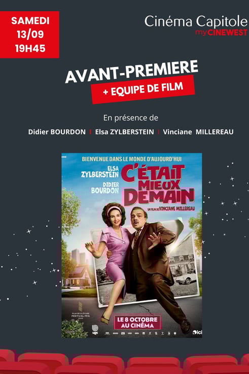 Equipe du film C'était Mieux demain au Capitole 