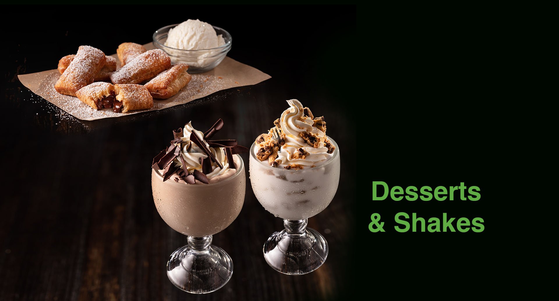 Desserts and Shakes