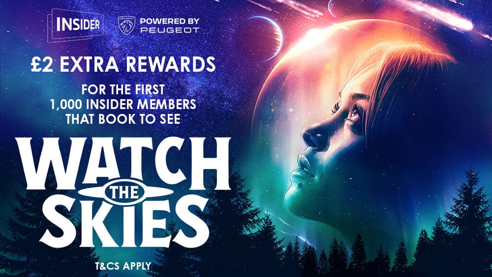 Earn extra £2 rewards with Watch The Skies
