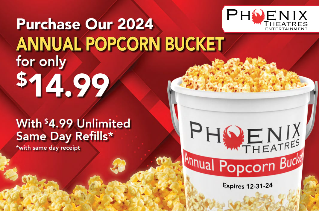 Annual Popcorn Bucket Phoenix Theatres Entertainment