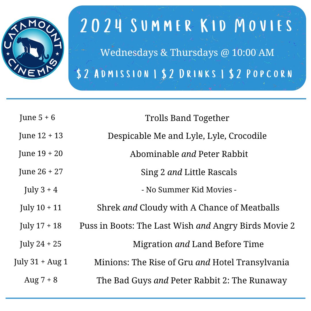 2023 Summer Kid Movies