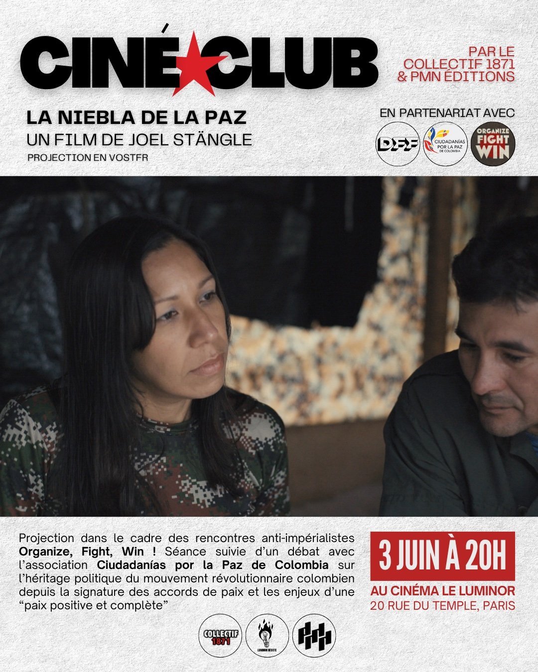 Ciné-club du Collectif 1871, collectif antifasciste : Niebla de la paz