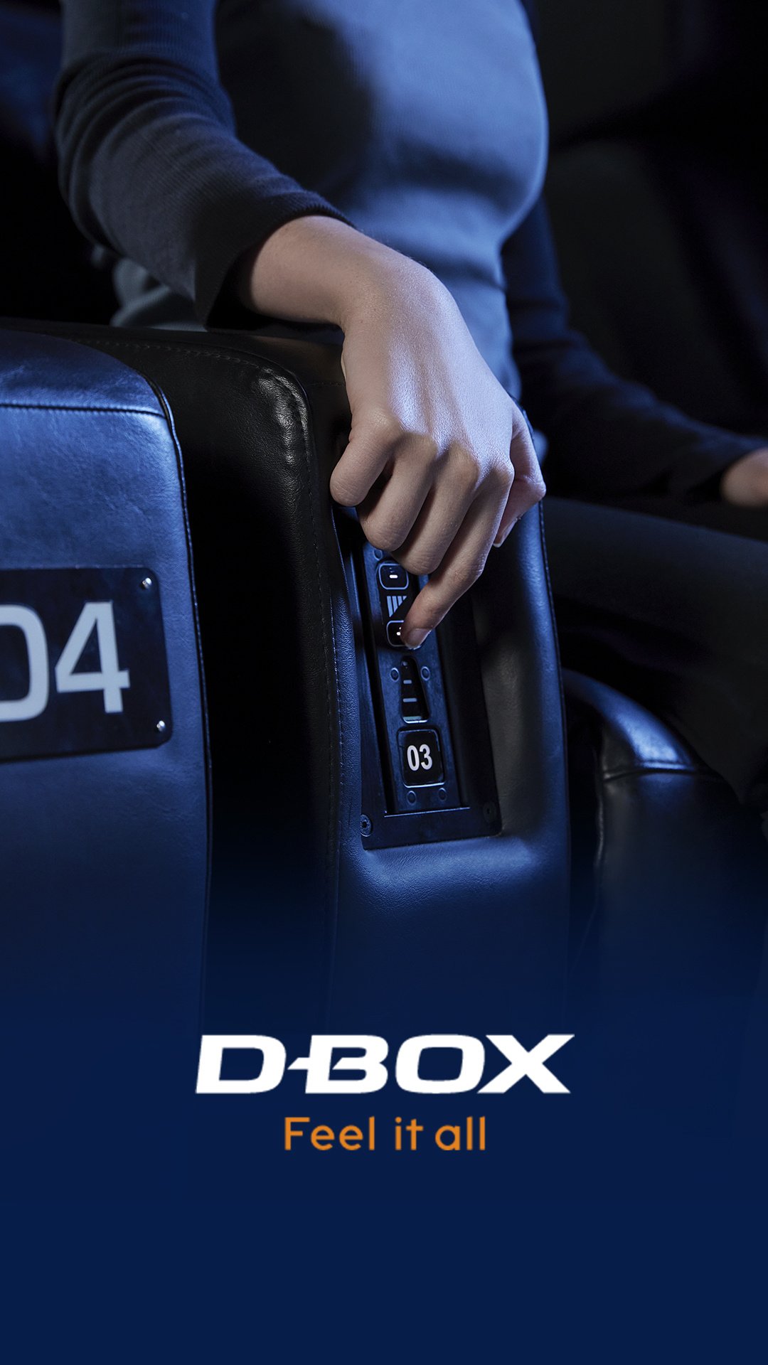 image of hand pressing control buttons.