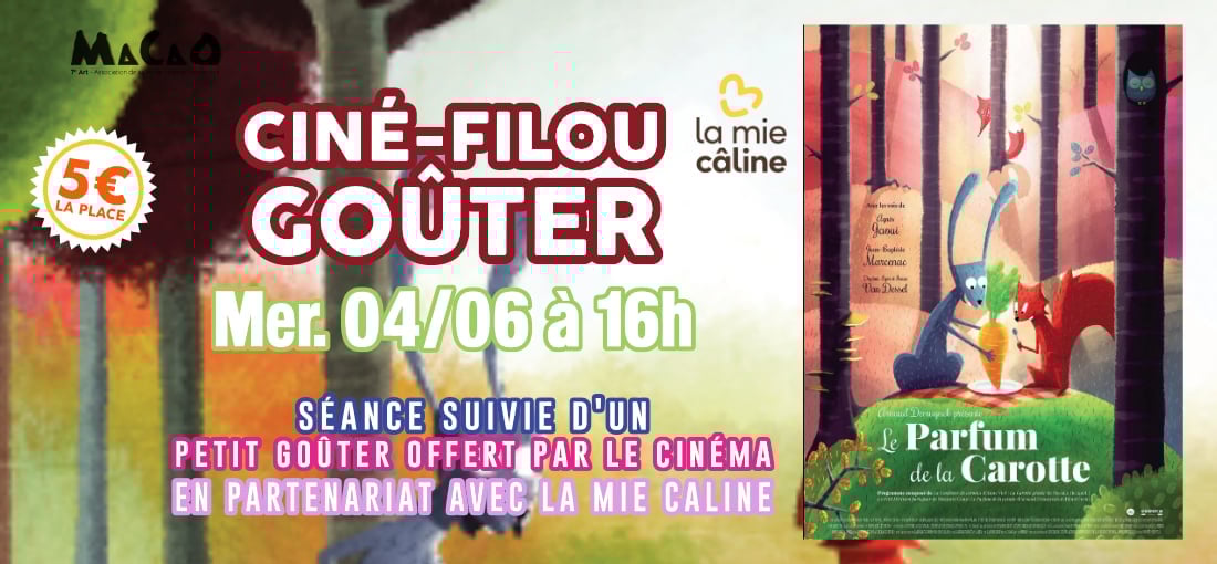 CINÉ-GOÛTER : LE PARFUM DE LA CAROTTE