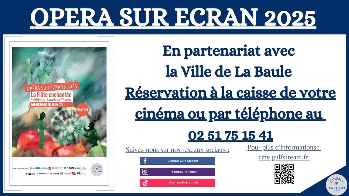 Opéra sur écran 2025 : La Flûte enchantée.  En direct du Grand-Théâtre d'Angers
