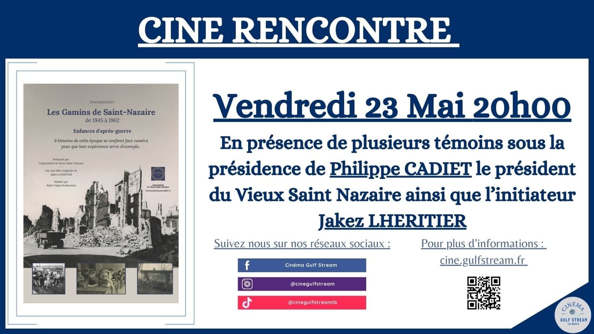 CINE RENCONTRE : LES GAMINS DE ST-NAZAIRE 