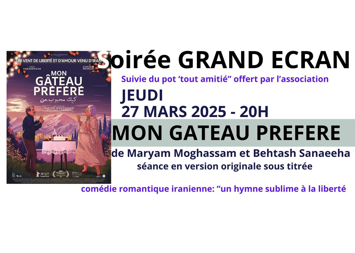 SOIREE GRAND ECRAN - MON GATEAU PREFERE