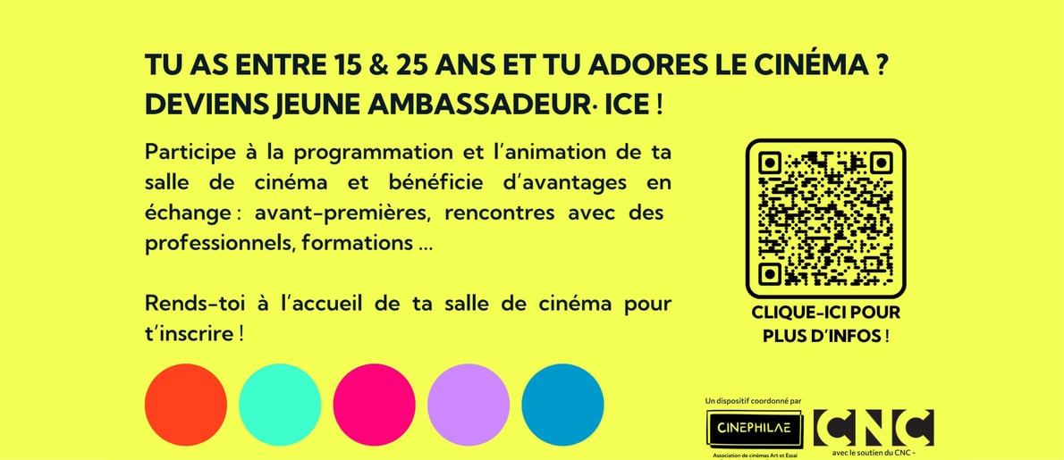 Deviens ambassadeur.ice du cinéma !