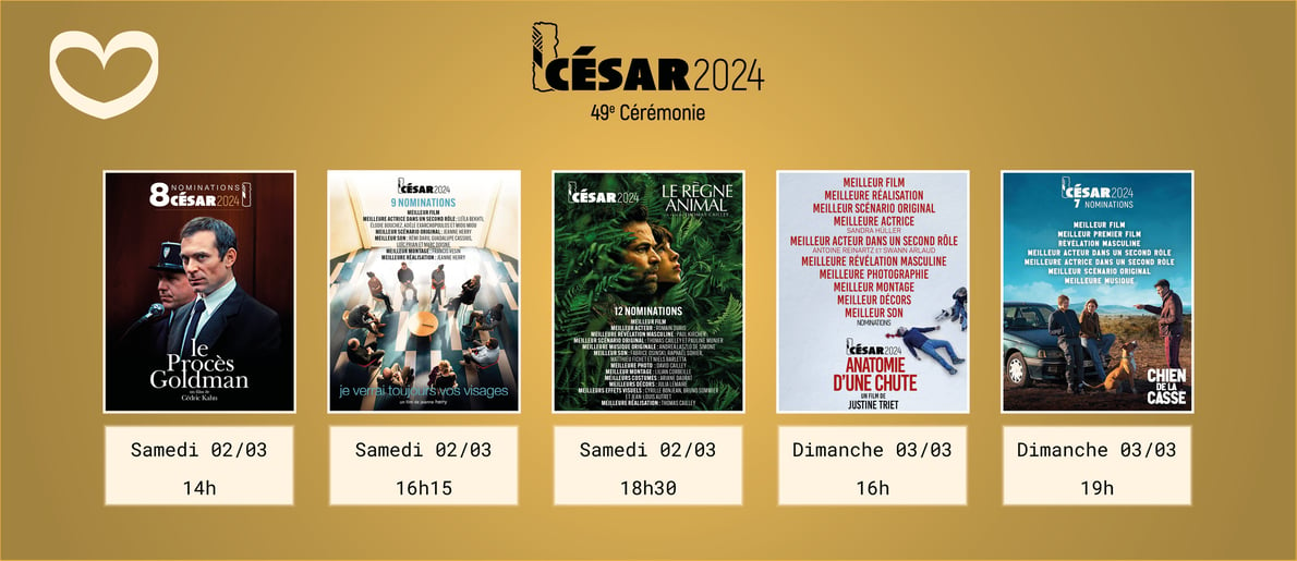 🏆 Reprise de films des César 2024 🏆