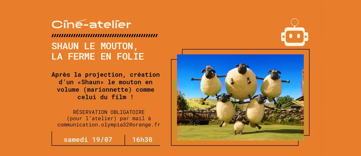 Shaun le mouton + atelier