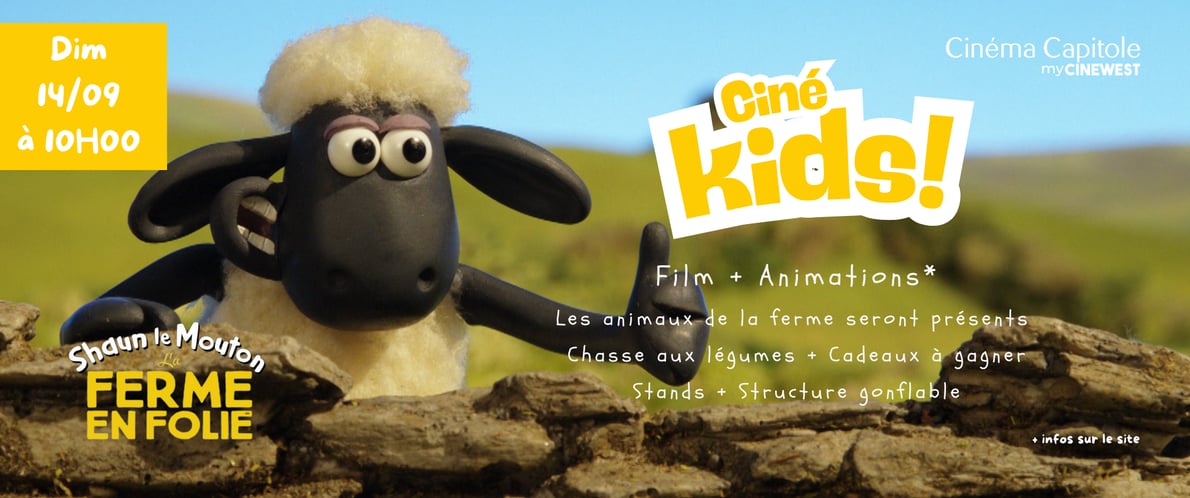 CINE-KIDS I Shaun le mouton + Animations 