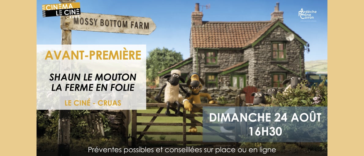 Avant-première - Shaun le mouton : La ferme en folie