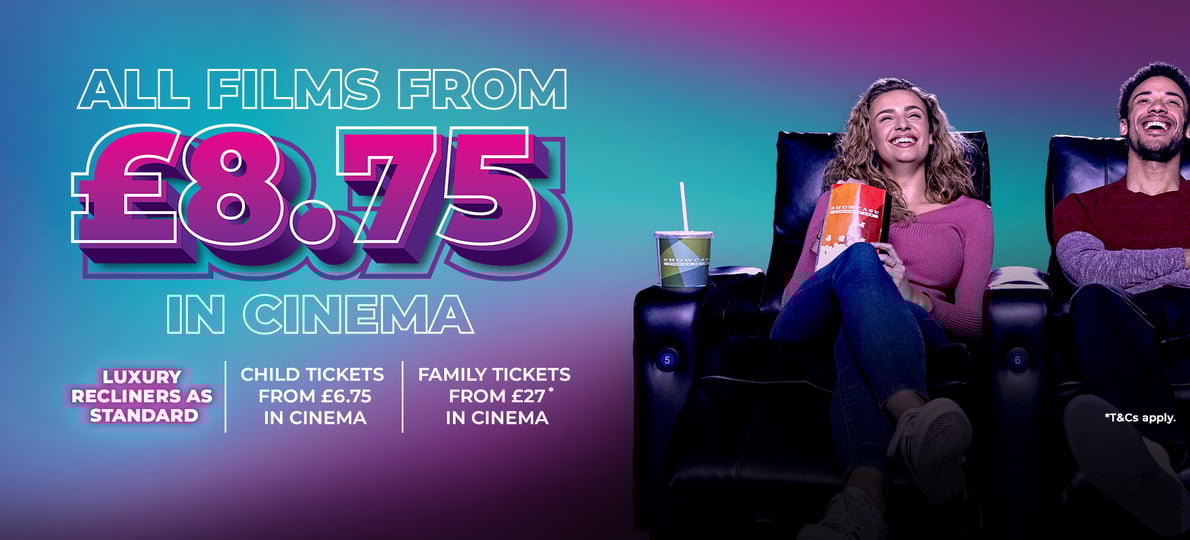 All Films From £8.95* With recliner seats as standard.