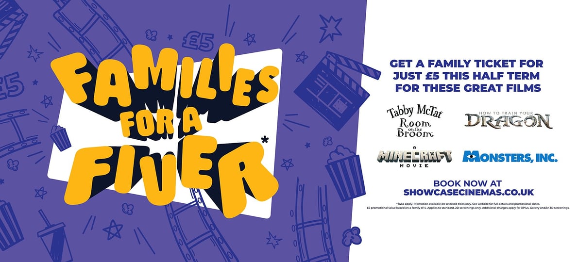 Get a family ticket for just £5 this half term!
