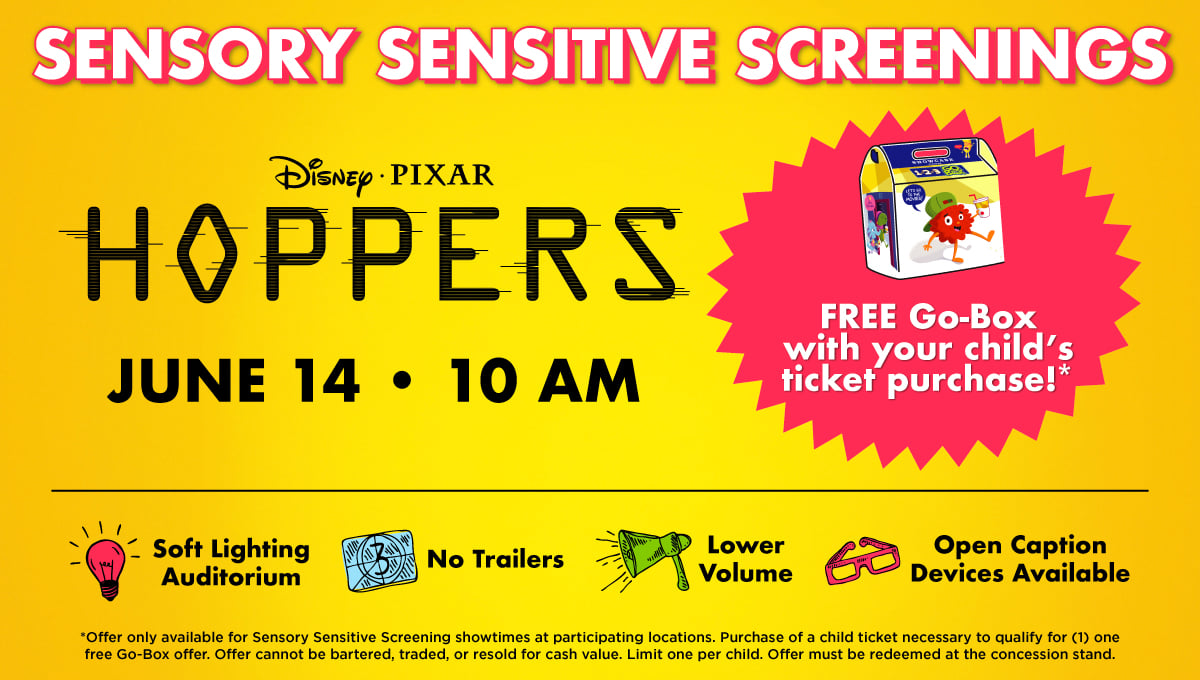 Join us for Sensory Sensitive Screenings of Hoppers