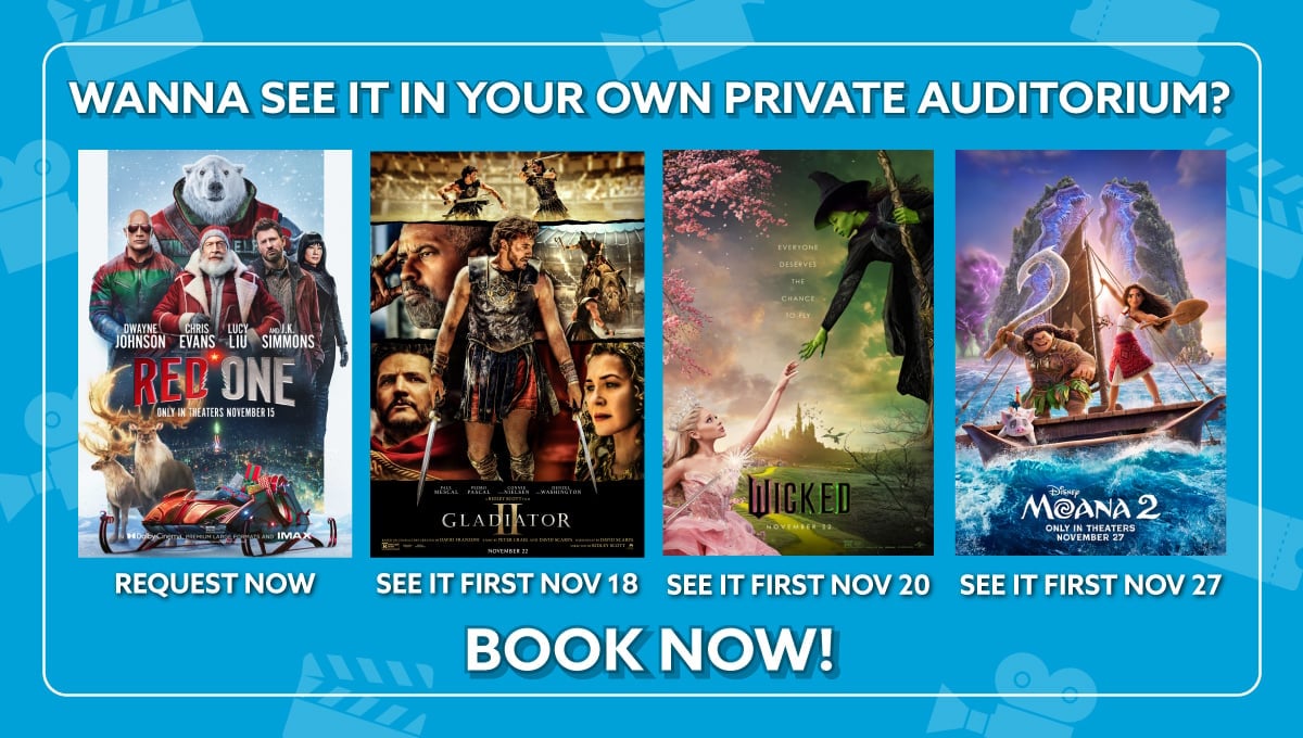 Private Screening at Showcase Cinemas, book your now