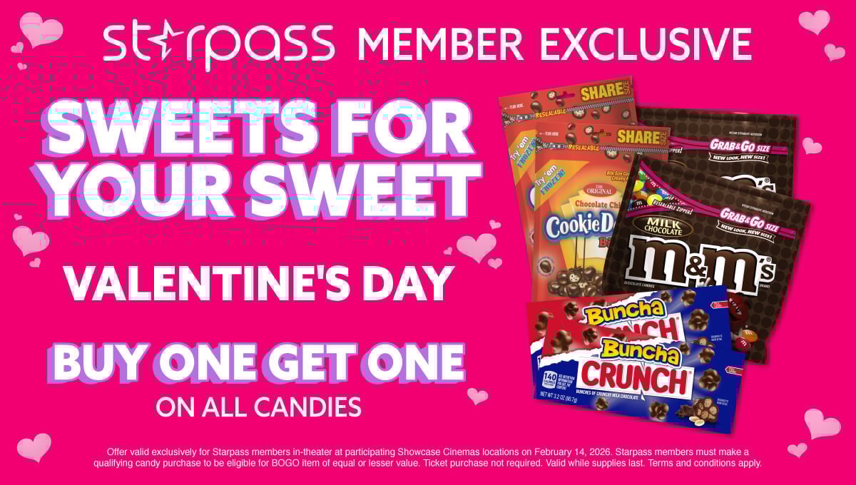 Starpass MembersBuy One Get One Candy on Valentine's Day, Saturday 2.14!