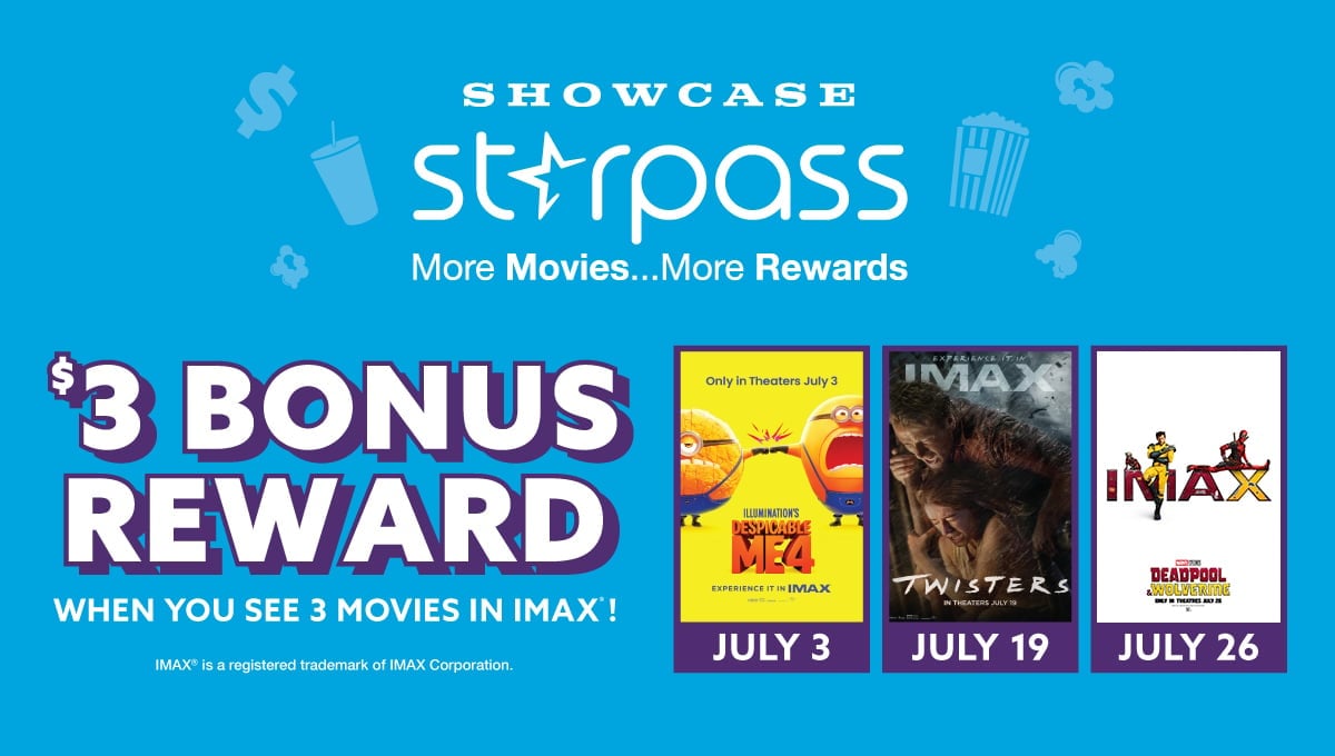 $3 Bonus reward with 3 qualifing IMAX films