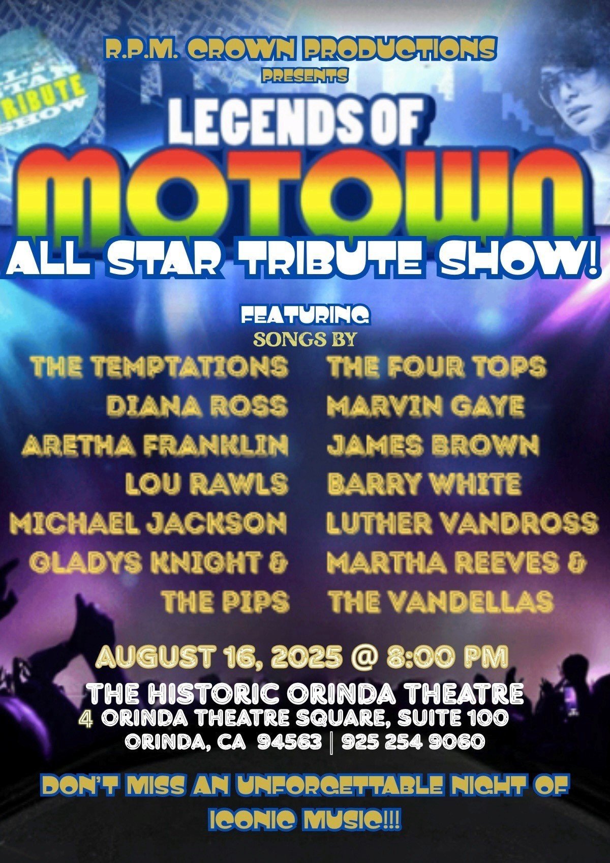 LEGENDS of MOTOWN All-Star Tribute Show!