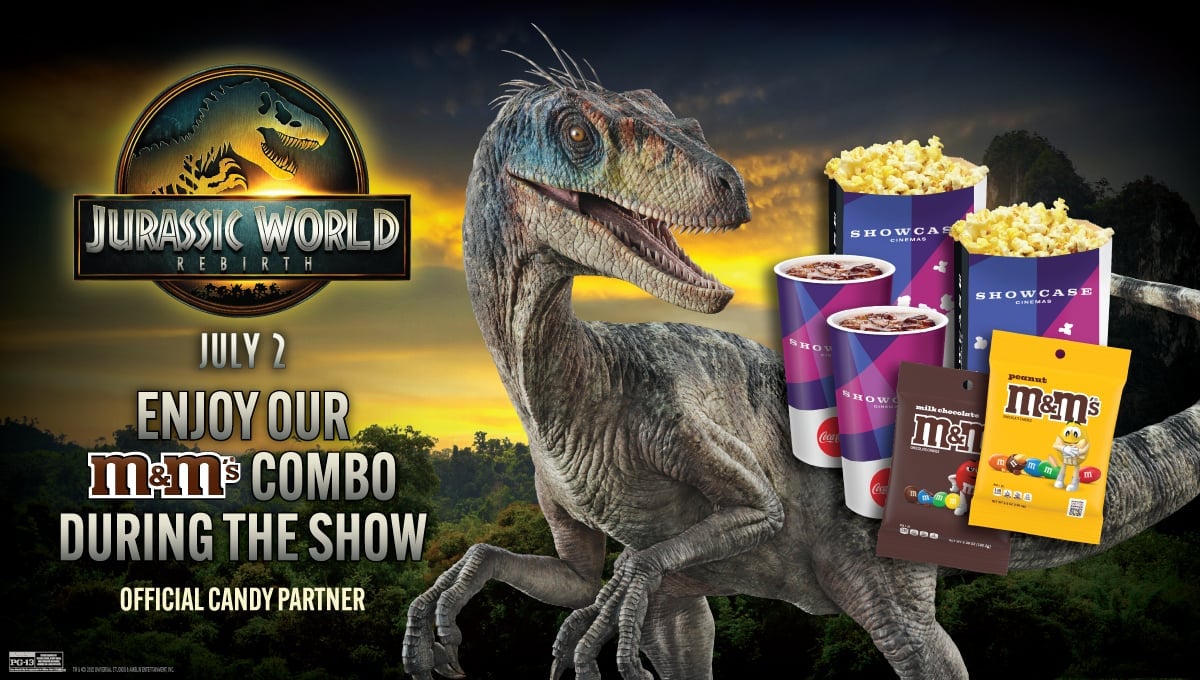 Jurassic World + M&M's combo!