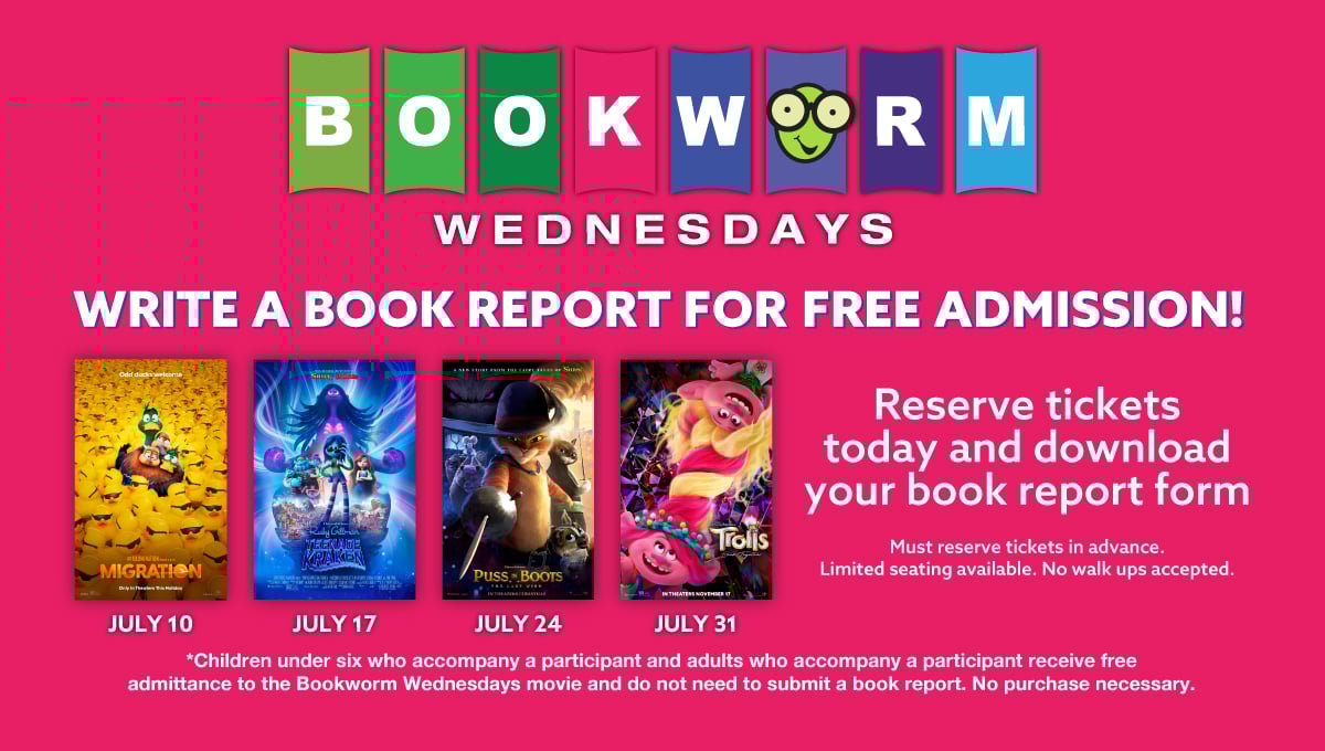 Bookworm Wednesdays Showcase Cinemas Showcase Cinemas US