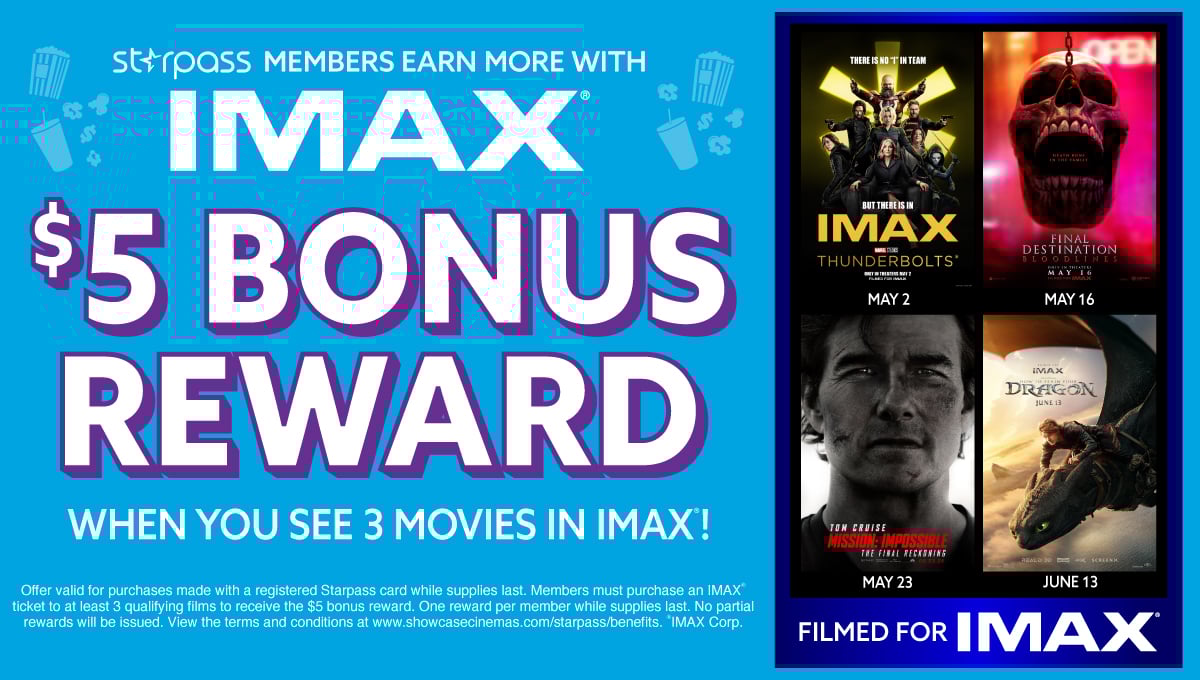 Starpass members earn more with IMAX®