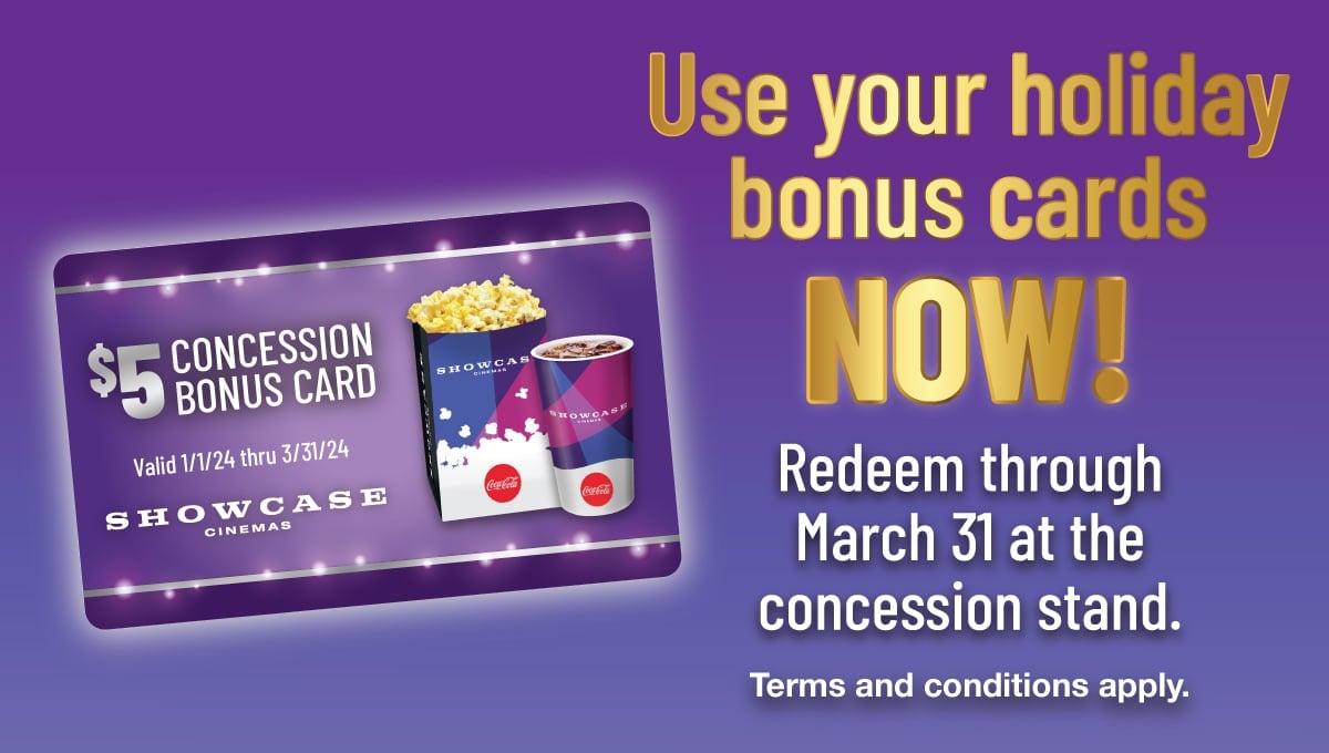 Redeem your bonus cards now! 